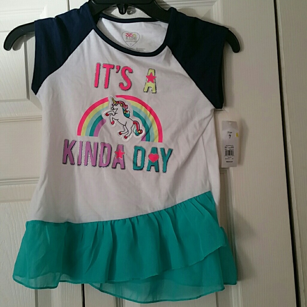 SOLD💢GIRL'S PEPLUM RAGLAN TEE SHIRT